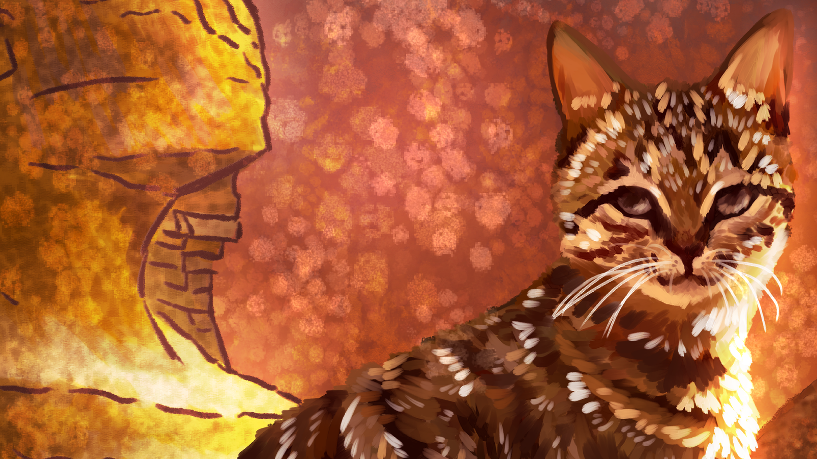 Egyptian cat illustration